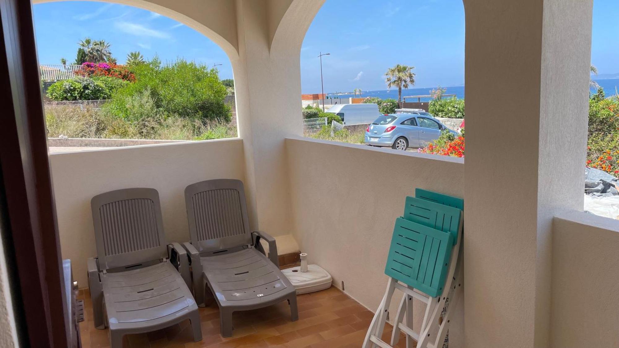 Vue Mer Panoramique Plage 50M Porticcio Corse Exterior foto